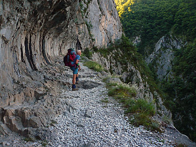 Ian on the Chemin de la Mature