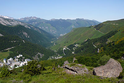 Looking back towards Gourette