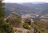  The ruined chateau of Mercoirol looking towards Lamalou.