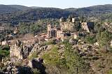  The village of Mourèze perched above the Dolomitic Limestone at the Cirque de Mourèze.
