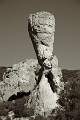  The Sphinx, at the Cirque de Mour&egraveze. Simulated Platinum toning.