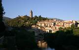  A view of the village with the River Jaur in the foreground