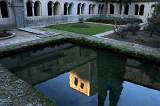  The cloister of the Abbey of St-Guilhem