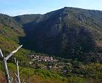  The village of Mauroul nestles below the hills of the Espinouse